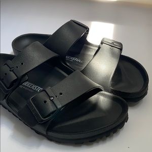 black rubber birkenstock’s